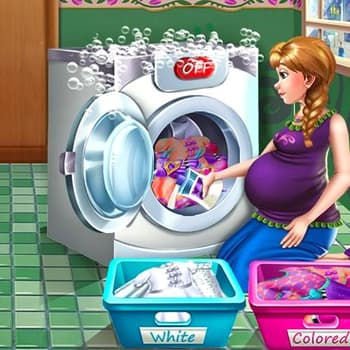Pregnant Princess Laundry Day