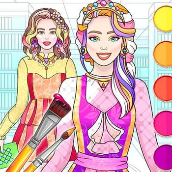 College Girl Coloring Dress Up