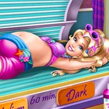 Pregnant Princess Tanning Solarium H