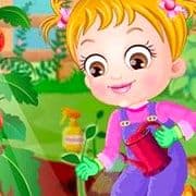 Baby Hazel Gardening Time