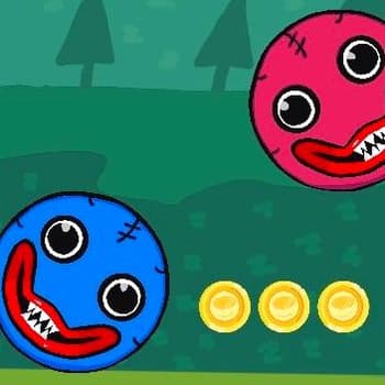 Blue And Red Ball
