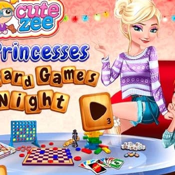 Princesses Board Games Night
