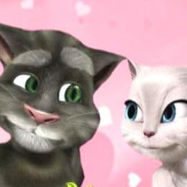 Tom Cat Kissing