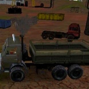 Russian Kamaz Truck Driver