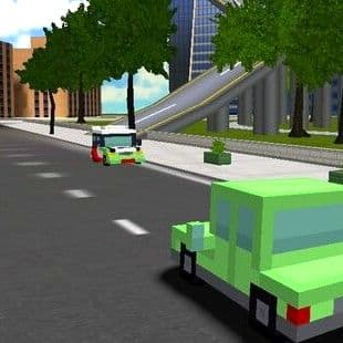 Blocky Cars In Real World
