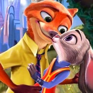 Judy And Nick Kissing