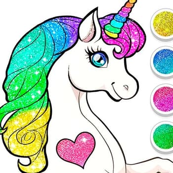 Unicorn Dress Up Coloring Book