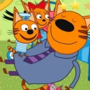 Three Cats: Happy Family