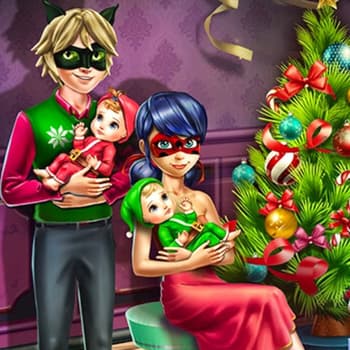 Dotted Girl Family Christmas