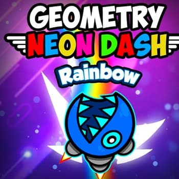 Geometry Neon Dash Rainbow