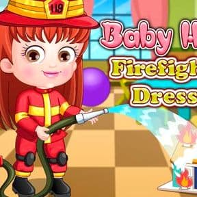 Baby Hazel Firefighter Dress Up