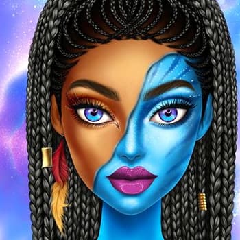 Blue Girls Makeup