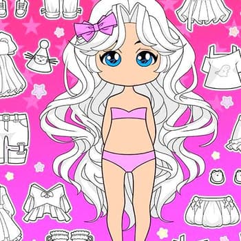 Chibi Doll Coloring & Dress Up