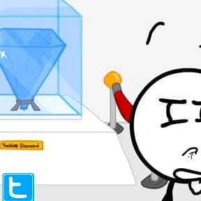 Stickman Stealing The Diamond