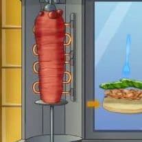 Doner Kebab: Salad, Tomatoes, Onions