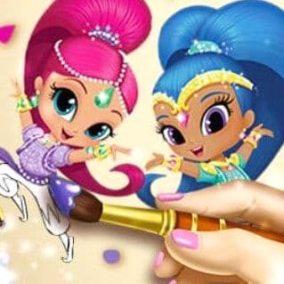 Shimmer And Shine Coloring Book