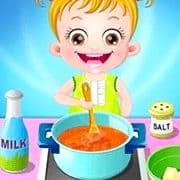 Baby Hazel In Kitchen