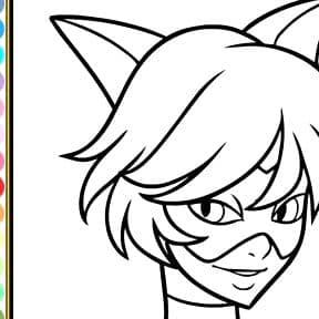 Miraculous Cat Noir Coloring