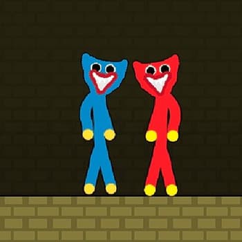Red And Blue Stickman Huggy