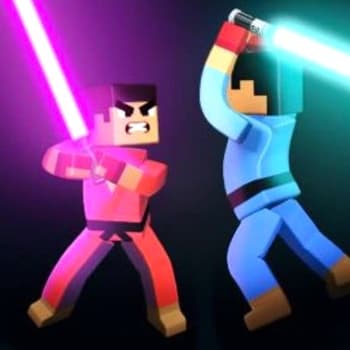 3D Block Gladiator: Sword Draw