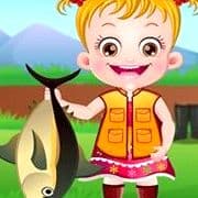 Baby Hazel Fishing Time