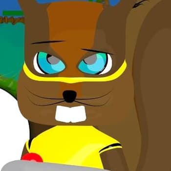 Squirrel Hero And Robots
