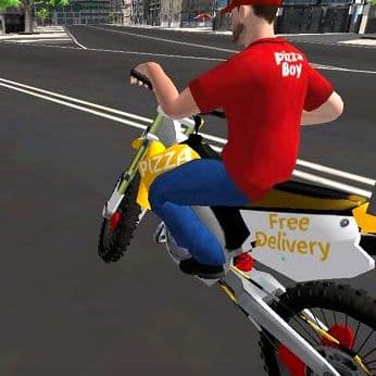Motor Bike Pizza Delivery 2020