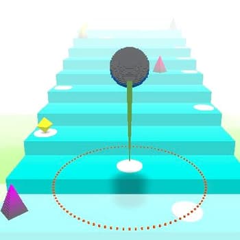 The Ball Jumps On The Tiles