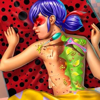 Dotted Girl Back Treatment