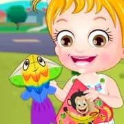 Baby Hazel Kite Flying